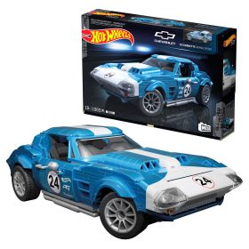 Hot Wheels MEGA Hot Wheels '63 Corvette Grand Sport Race Car Building Kit