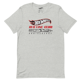 Hot Wheels? Red Line Club? 20th Anniversary Silhouette Logo ?C Heather Grey Shirt